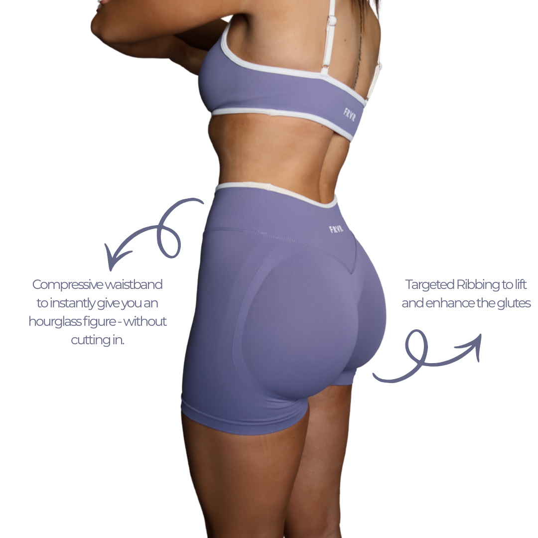 Womens seamless scrunch shorts