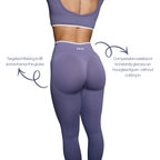Seamless leggings with scrunch detailing and glute sculpting