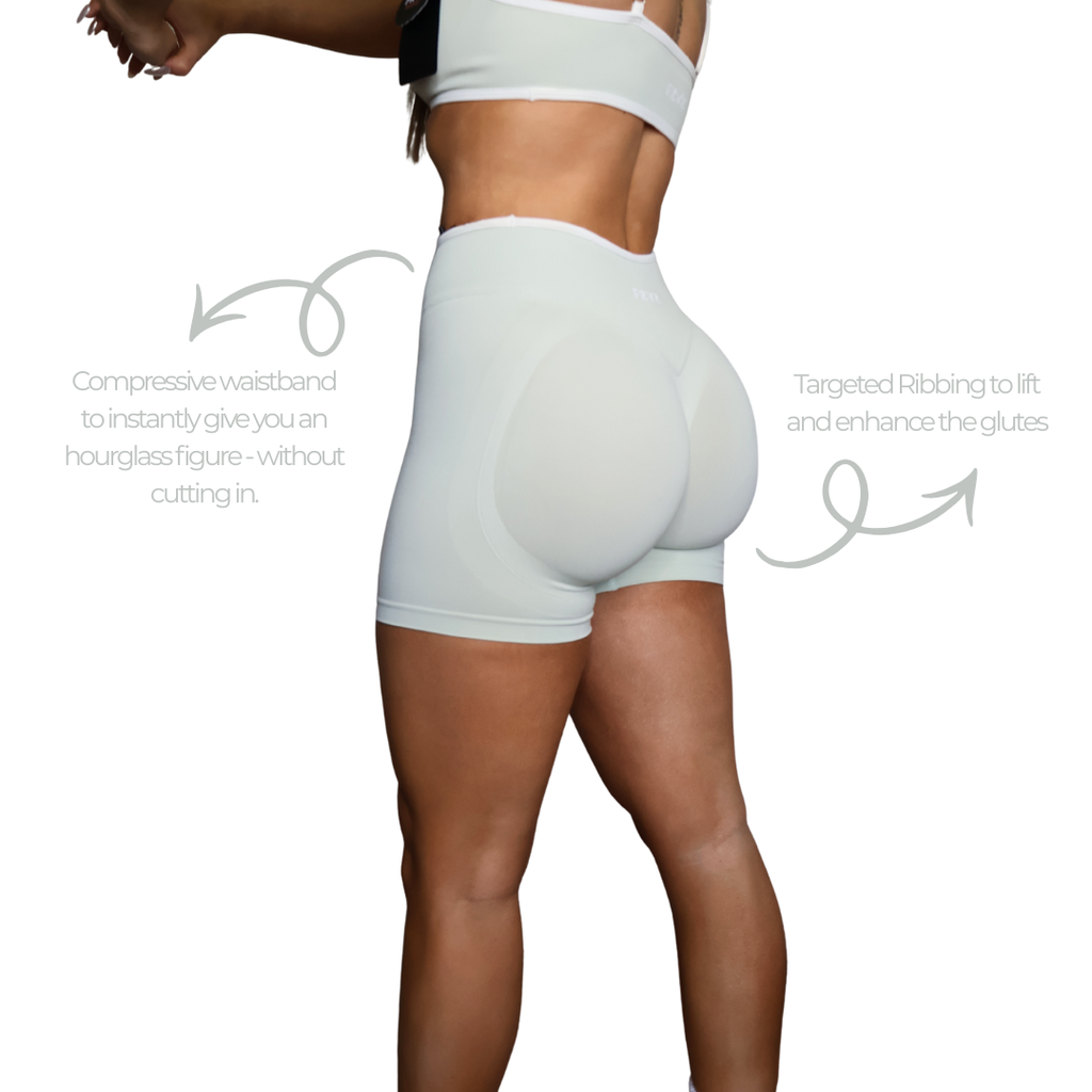 Glute sculpting shorts for womens activewear. 