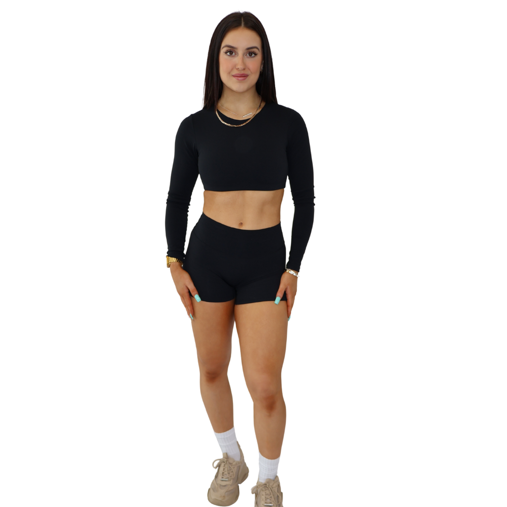 LONG SLEEVE CONTOUR CROP